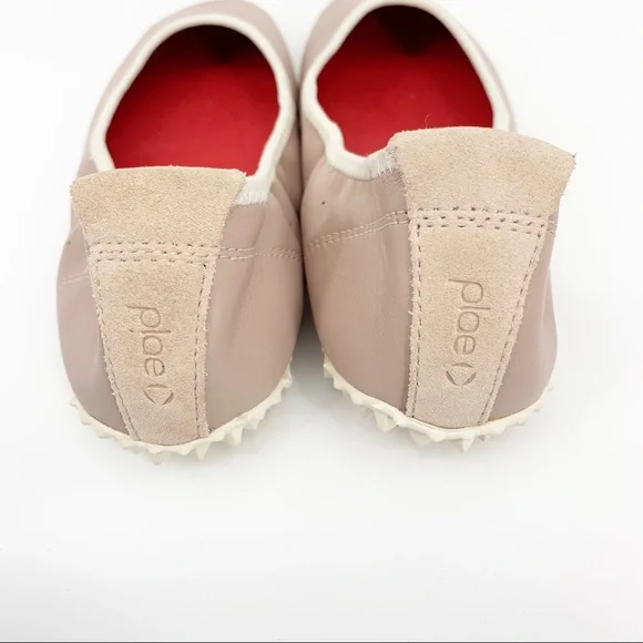 Plae Crosby Dusty Rose Ballet Flats - packable leather minimalist shoes - Picture 3 of 8
